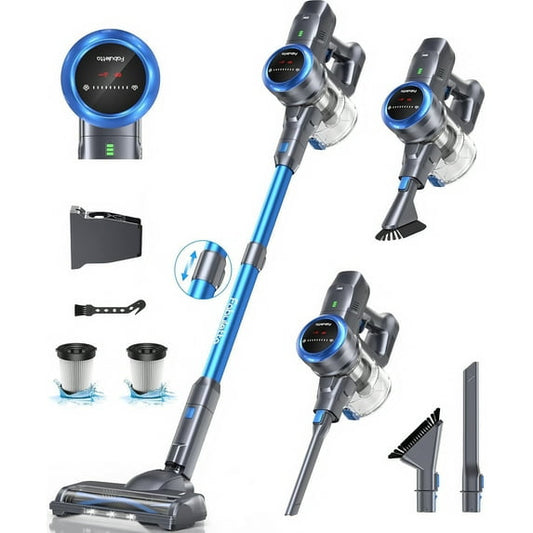 Lazyswan Cordless Vacuum Cleaner 35KPA 400W Stick Vacuum 50min 2200mAh for Home Pet Hair Car Carpet Hardwood Floor