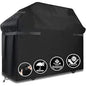LCGOD Grill Cover, Heavy Duty BBQ Gas Grill Cover with Adjustable Straps, 61 inch All Weather Protection for Weber BBO, Char Broil, Gas Grill