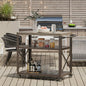 Modern Shade Outdoor Grill Cart, Heavy Duty Table with Wheels, Waterproof Top, Blackstone Compatible