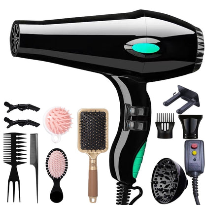 Morfone Hair Dryer, Professional Negative Ionic Thermo-Control Blow Dryer with Hair Diffuser & Nozzle
