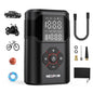 NEXPOW Tire Inflator Portable Air Compressor, 150 PSI Air Pump for Car Tires with Pressure Gauge, Portable Tire Pump for Car, Motorcycle, Bike, Ball