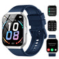 New Smart Watch Fits for Android and iPhone, 1.85 inch Fitness Tracker, Men Women's Smartwatch with Answer/Make Calls/112+ Sports Modes/Message Reminder, IP68 Waterproof, for Gift Blue