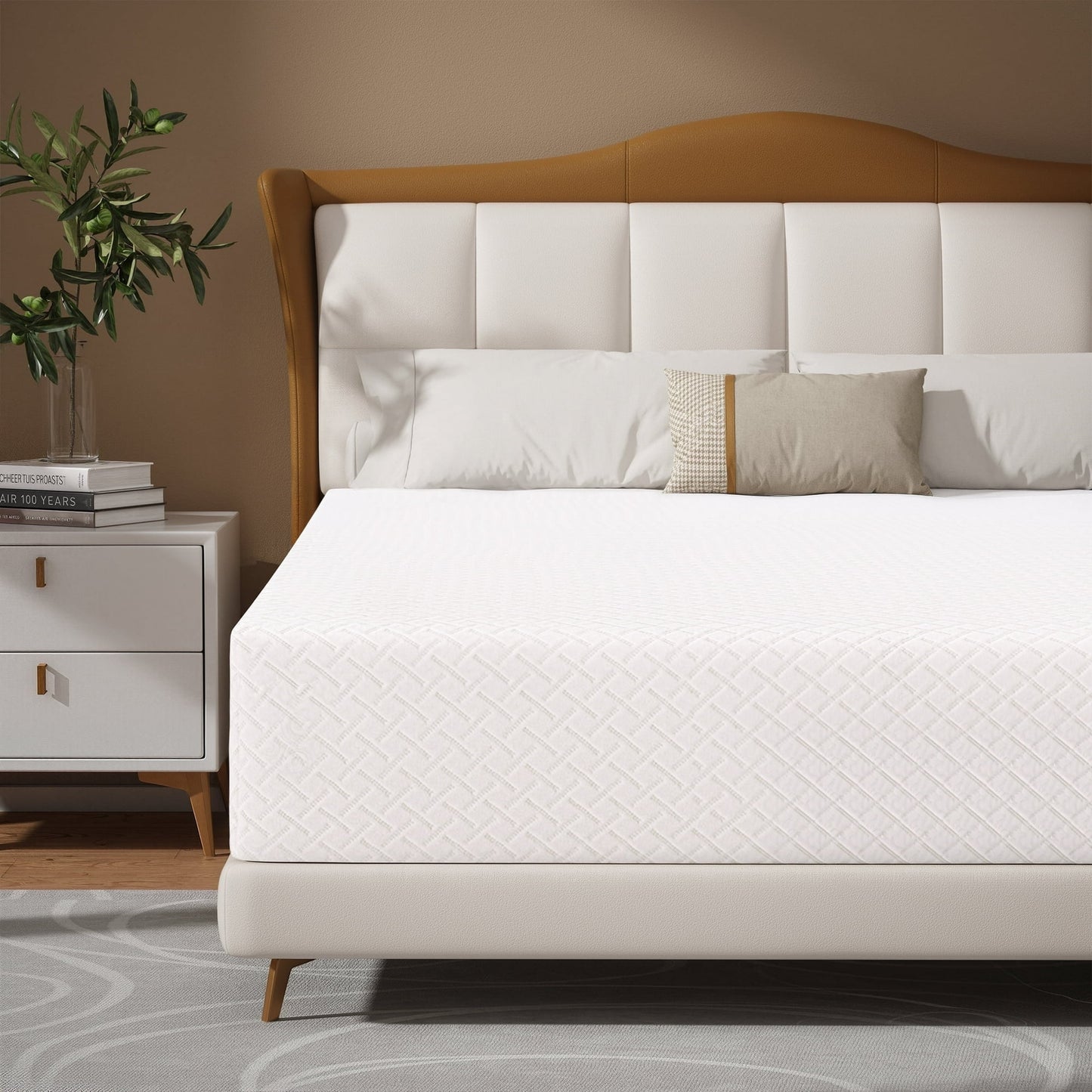 Subfun Adult 10" Twin Memory Foam Mattress, Mattress-in-a-Box, Twin size Mattress, Medium Firm