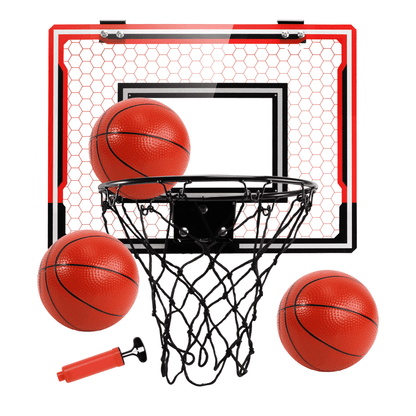 SaveJoy Basketball Hoop for Kids, over-The-Door Mini Basketball Hoop Indoor for Kids Toddlers Age 2-4-8