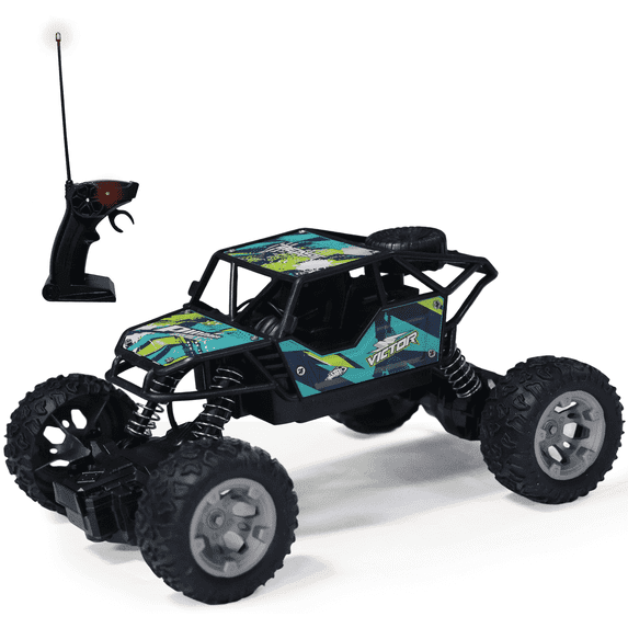 Remote Control Car, Rc Cars Toys for Boys 6-8, 1:18 Scale Off Road RC Car with Rechargeable Batteries, Monster Truck Toys, Blue