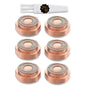 Replacement Heads Compatible with Flawless Facial Hair Removal Gen 2 and Finishing and Soft Touch, Laverner 18K Rose Gold 6 Count