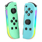 Replacement for Nintendo Switch Controller,Wireless controllers Compatible with Switch/Oled/Lite, Support Dual Vibration/Wake-up/Motion Control/RGB Lights,Green/Blue