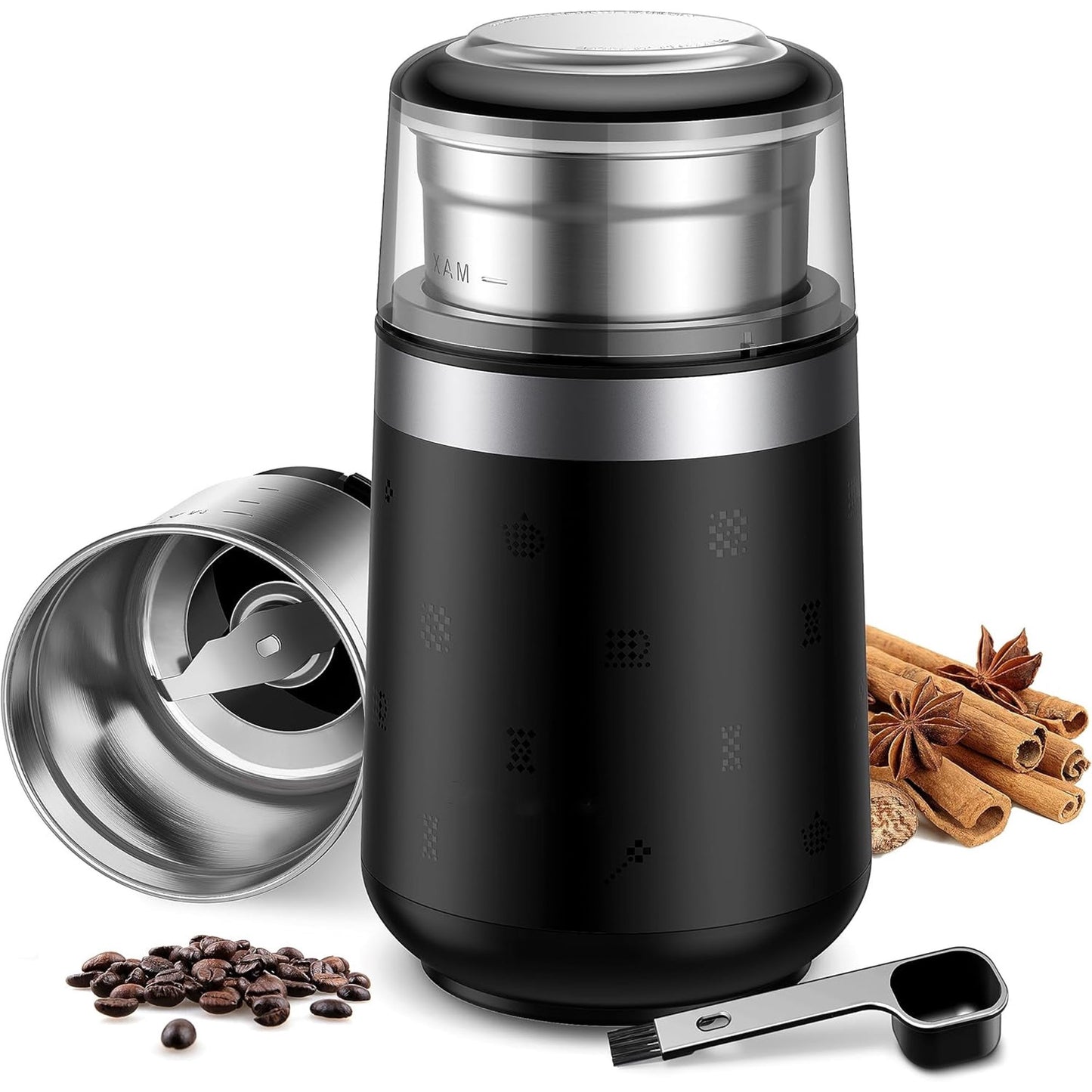 GDOR Super Silent Coffee Grinder Electric, Coffee Bean Grinder, Espresso Grinder with 1 Removable Stainless Steel Bowl
