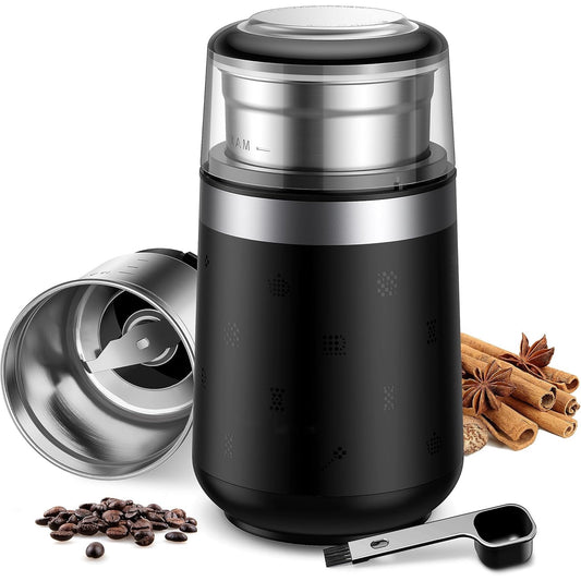 GDOR Super Silent Coffee Grinder Electric, Coffee Bean Grinder, Espresso Grinder with 1 Removable Stainless Steel Bowl