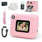 SaveJoy Kids Camera Instant Print with 32G TF Card and 3 Color Printing Paper, Gift for Girls and Boys Ages 3-7-12