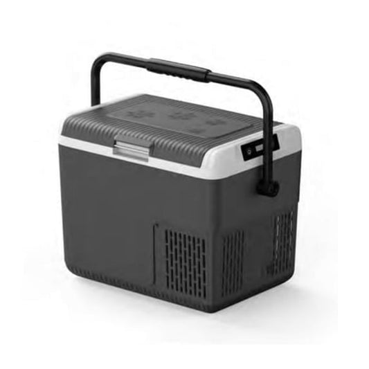 Simzlife 12V Car Refrigerator - 12QT Electric Cooler with Handle, DC/AC, -4℉~68℉, RV Freezer Fridge for RV/Camping/Travel/Truck/Home, Black