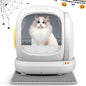75L Smart Automatic Self-Cleaning Cat Litter Box, APP Control/Integrated Safety Protection,White