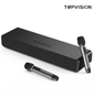 TOPVISION 4.1ch Sound Bar for TV, 150W Soundbar with Subwoofer with 2 Mic, Karaoke Machine with 4 Drivers, Bluetooth/USB/Optical/AUX/HDMI Connectivity