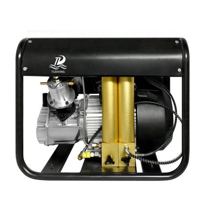 TUDIVING PCP Air Compressor, 4500psi Pcp Compressor Auto stop with Water and Fan Cooling, Triple Filtration for Scuba