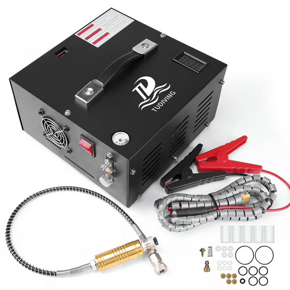 TUDIVING Pcp Air Compressor Built in Converter Pcp Compressor 4500psi/300bar