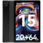Android 15 GO Tablet 10inch Tablet, 5-Core, 20GB RAM+64GB ROM+1TB Expand, 1332x800 IPS Display, HD Touchscreen, Widevine L1, 6G WiFi, 5MP+8MP Camera, 5000mAh, Bluetooth 5.4 -Black