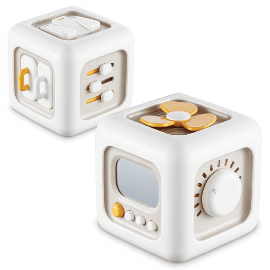 Toddler Toys, Busy Cube Montessori Toys for 1 Year Old, Learning Fine Motor Skills Toys, Travel Sensory Toys for Toddlers 1-3 Years Old