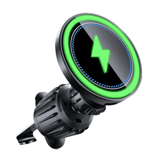 FAMOO Car Wireless Charger, Fast Charging Mobile Phone Car Bracket,The Charger Tightly Locks The Dashboard Air Outlet, Rotate 360 Degrees, Suitable for iphone16,15,14,Android