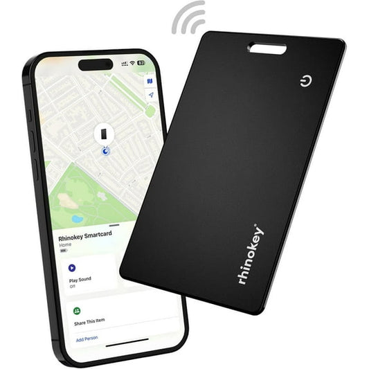 Wallet Tracker Card for Apple Find My, MFi Certified Smart Bluetooth Tracker with Global Precision Tracking, Rechargeable Anti-Stalking Smart Finder for Wallet, Passport, Luggage