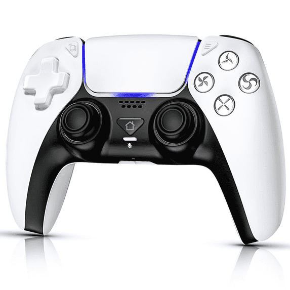 Wireless Controller Compatible for P5, Bluetooth 5.0 with 1000mAh Battery, Dual Vibration, 6-Axis Motion Control, USB-C Charging, Gamepad Compatible with P5/Windows PC