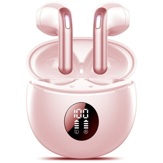 Wireless Earbuds, Bluetooth Headphones 5.4, 50Hrs Playtime Bluetooth Earbuds, In Ear Earbuds with 4 ENC Call Noise Cancelling Mics, Ear buds IPX7 Waterproof, Bass Boost 87%, USB-C