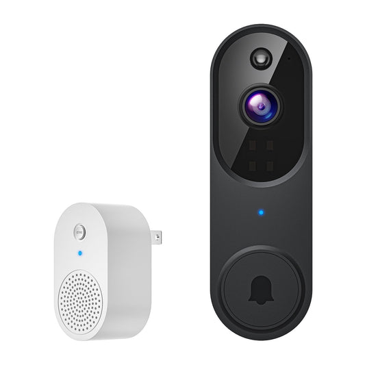 Wireless Wi-Fi Video Doorbell Camera with Two Way Audio, Smart Motion Detection, Night Vision and Cloud Storage, 2.4G Wi-Fi only