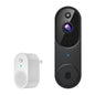 Wireless Wi-Fi Video Doorbell Camera with Two Way Audio, Smart Motion Detection, Night Vision and Cloud Storage, 2.4G Wi-Fi only