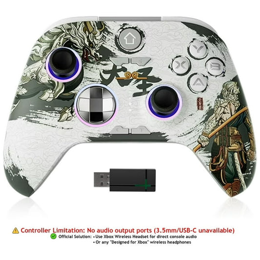 YUOY Wireless Controller for Xbox One X/S & Series X/S, with RGB Light, Programmable, Turbo, Motion Sensor, Dual Vibration - Wukong