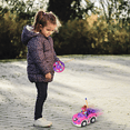 FRESHE Cartoon Remote Control Car, Rc Car with LED Lights & Music, Cars Toys for Ages 2-4,（Pink）