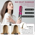 WANDOBAO Hair Dryer Brush Set,5 in 1 Hot Air Brush,Negative Ionic Hair Styling Tools,Gray