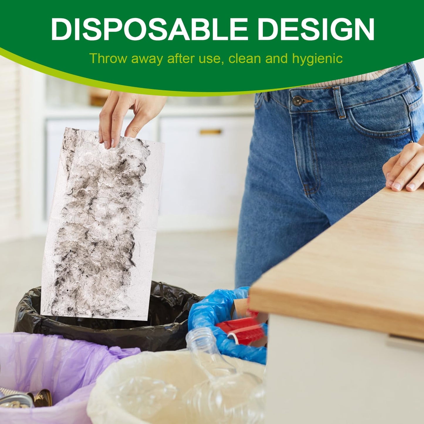 Heavy Duty Dry Sweeping Cloths for Sweeper Mop, Microfiber Duster Mop Pads Refills for Cleaning Hardwood Floor Dust and Pet Hair, Disposable (30Pcs)