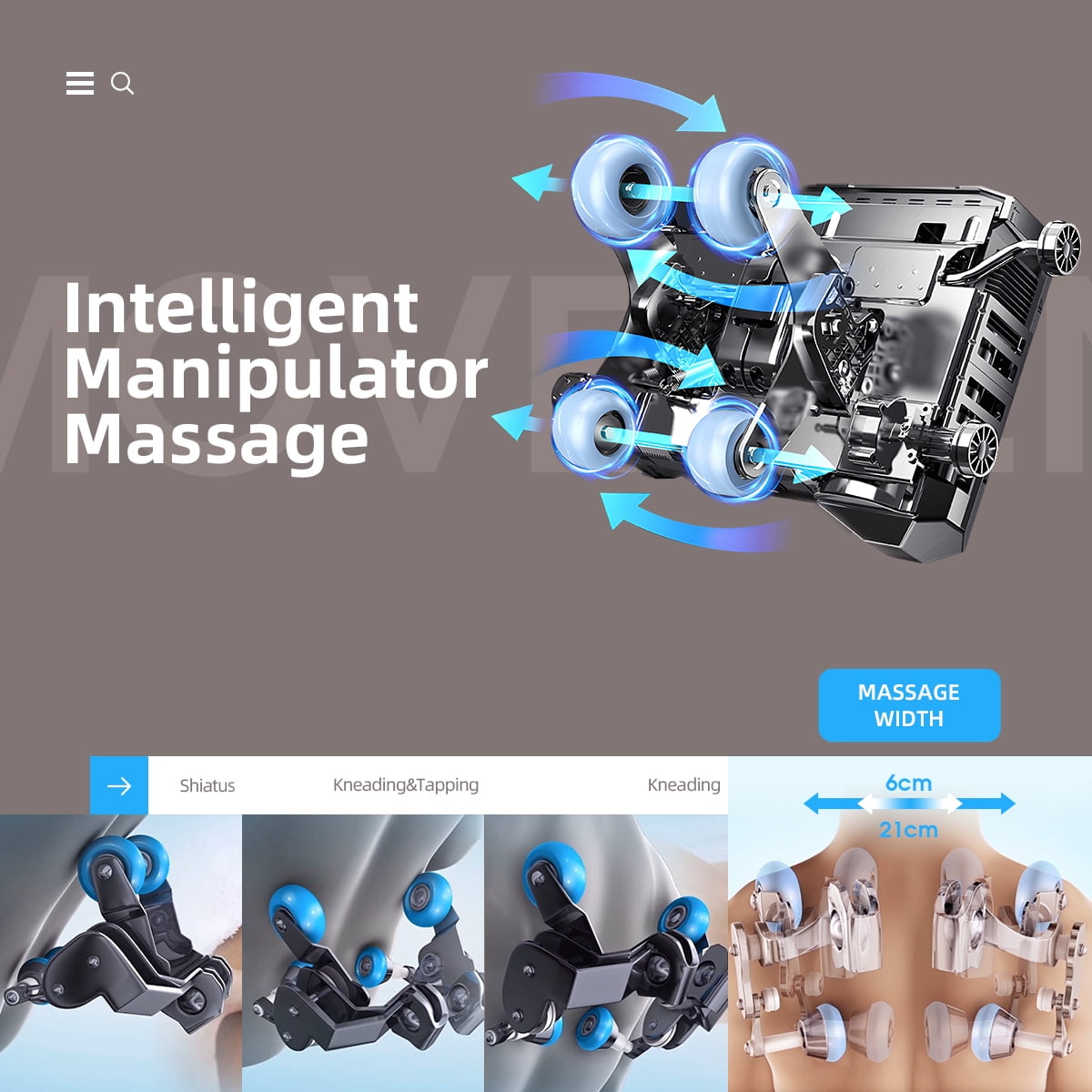 Full Body Zero Gravity Massage Chair with Yoga Stretching, Voice Control, SL Track, Foot Rollers, Airbags, Heating, and Bluetooth - Black