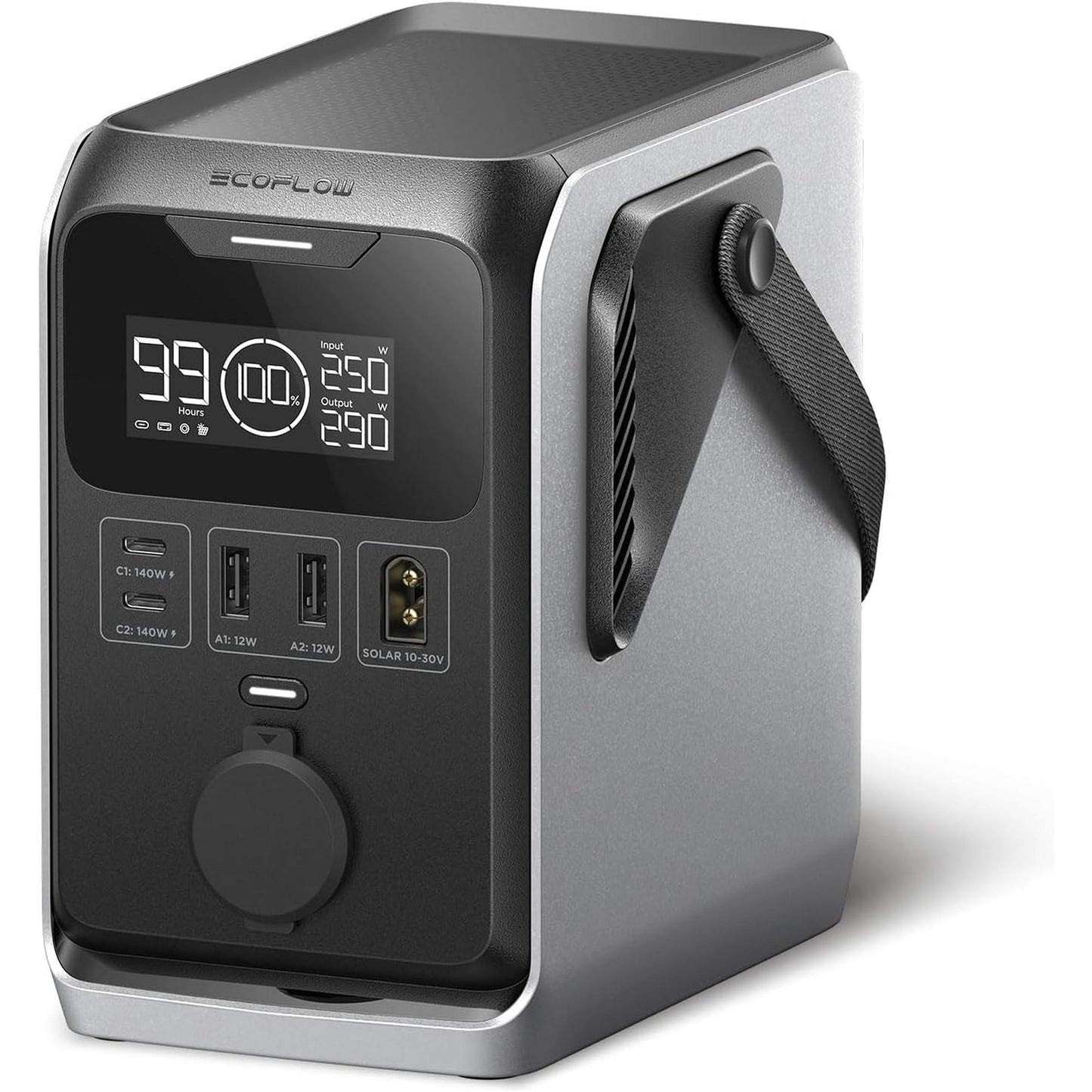 EF EcoFlow TRAIL 300 DC Portable Power Station, 288Wh LiFePO4 Battery, Solar Generator, 220W DC Output, Compact Power Bank for Camping, Travel, Outdoors, and Emergency Use