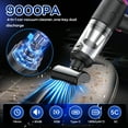 EVLIVE 4-In-1 Car Vacuum Cleaner, 9000PA Strong Suction, Can Clean Dead Corners Handheld Vacuum Cleaner, High Endurance Anti-Drop Car Vacuum Cleaner, Car,Home,Office.
