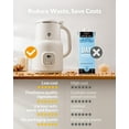 6 in 1 Automatic Nut Milk Maker Blender, 20oz for Homemade Almond, Coconut, Oat, Soy Milk, Non-Dairy Beverage Machine with Self Cleaning, Keep Warm, Delay Start