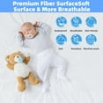 Waterproof Queen Mattress Protector, 3D Air Fabric Bamboo Cooling Mattress Pad Cover, Smooth Soft Noiseless Washable