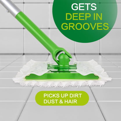 Heavy Duty Dry Sweeping Cloths for Sweeper Mop, Microfiber Duster Mop Pads Refills for Cleaning Hardwood Floor Dust and Pet Hair, Disposable (30Pcs)