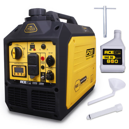 Aceup Energy 2500 Watt Gasoline Inverter Generator, Gas Generator Quiet for Home,2000W RV-Ready, EPA Compliant