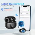 Wireless Earbuds, Bluetooth Headphones 5.4, 50Hrs Playtime Bluetooth Earbuds, In Ear Earbuds with 4 ENC Call Noise Cancelling Mics, Ear buds IPX7 Waterproof, Bass Boost 87%, USB-C